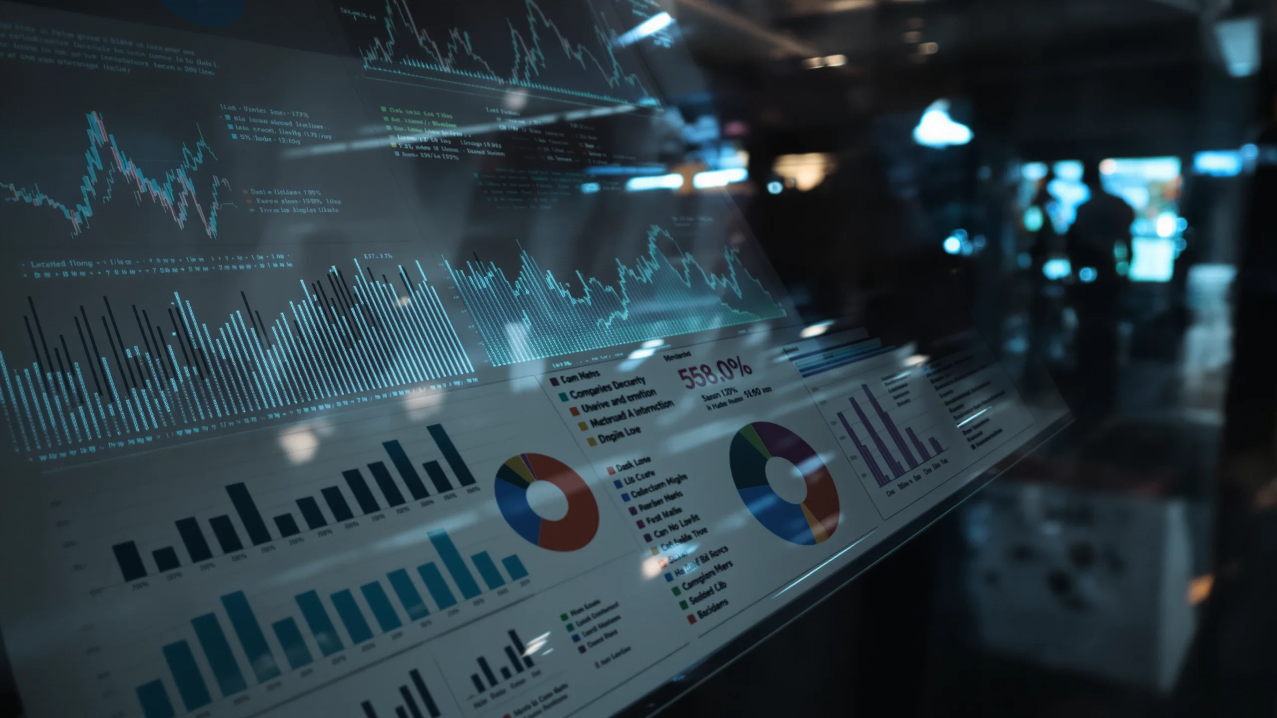 Abstract visualization of data skepticism and investigation