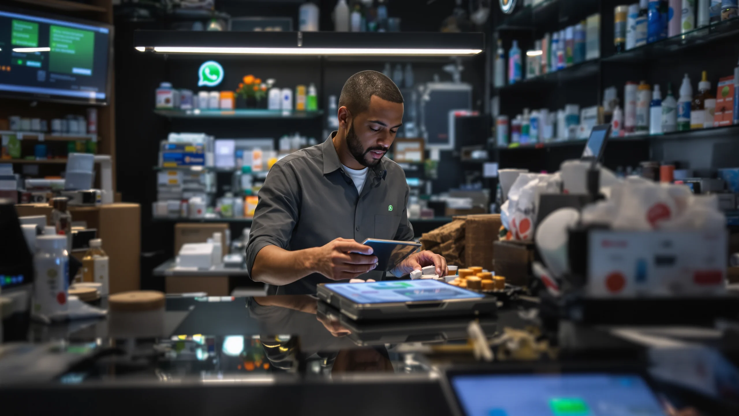 Abstract visualization of communication and relationship building