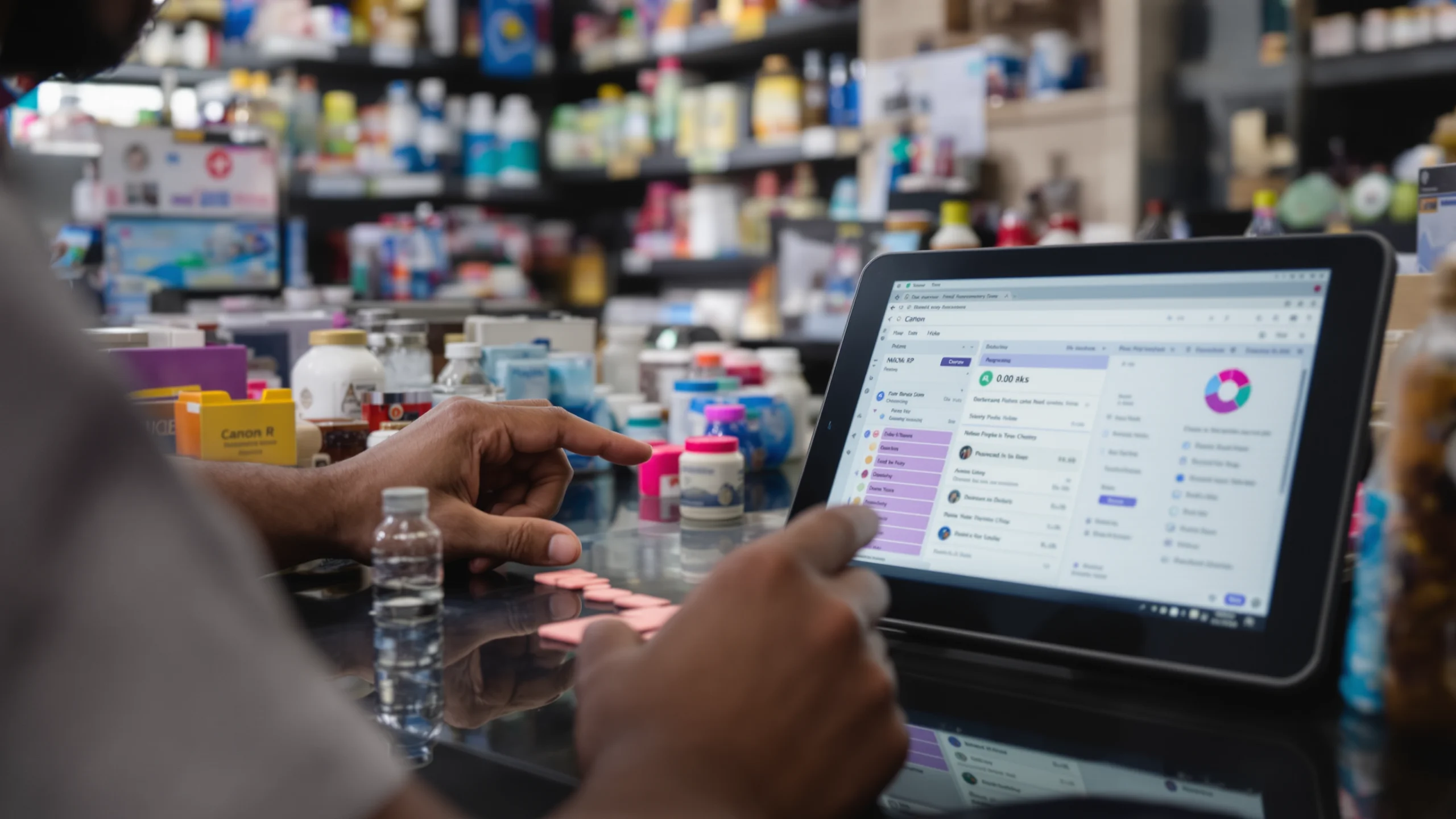 Abstract visualization of instant customer intelligence access