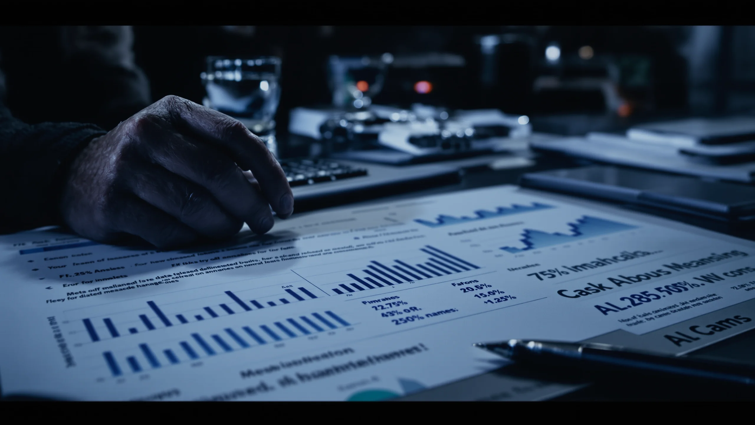Abstract visualization of management focus and time allocation