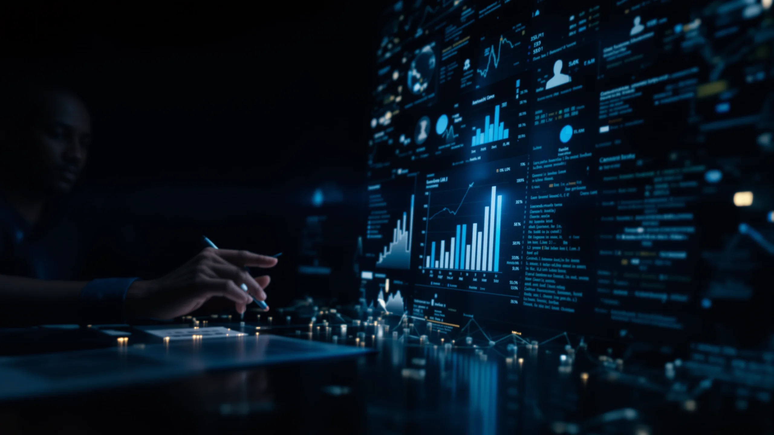 Abstract visualization of governance gaps and unauthorized access