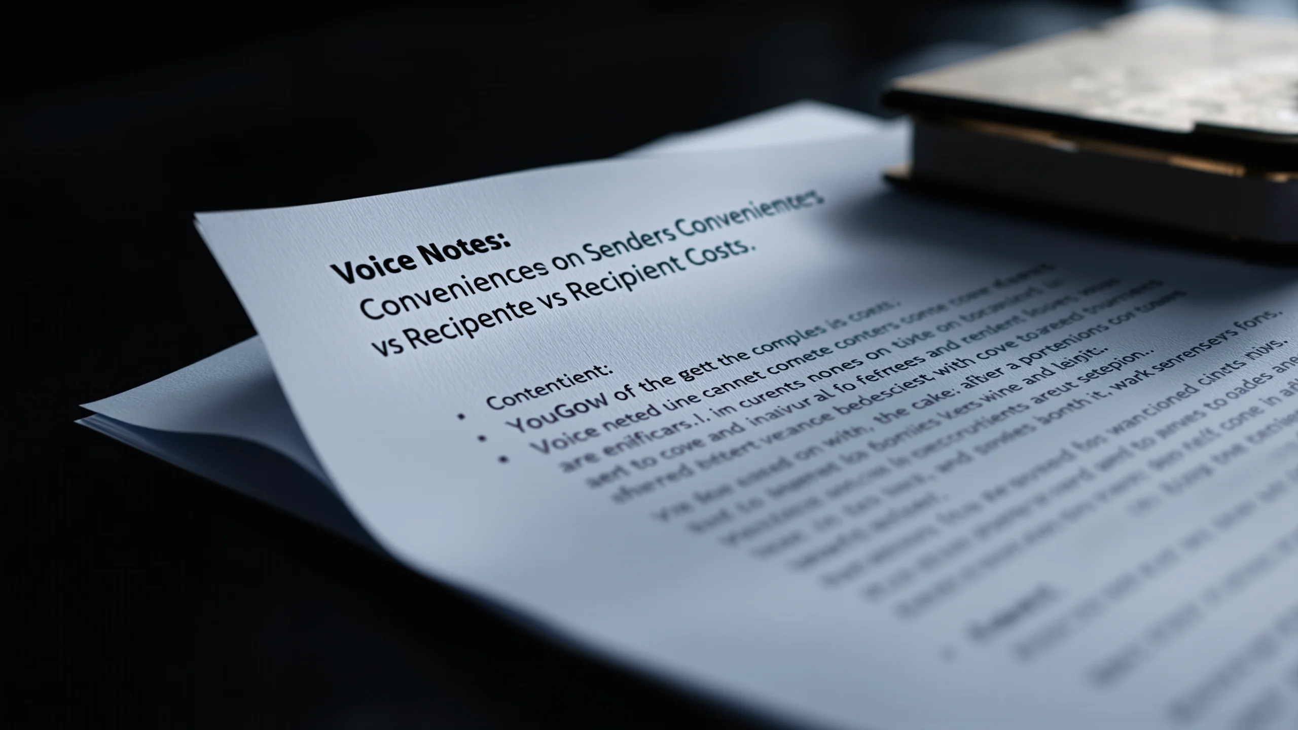 Abstract visualization of communication preferences