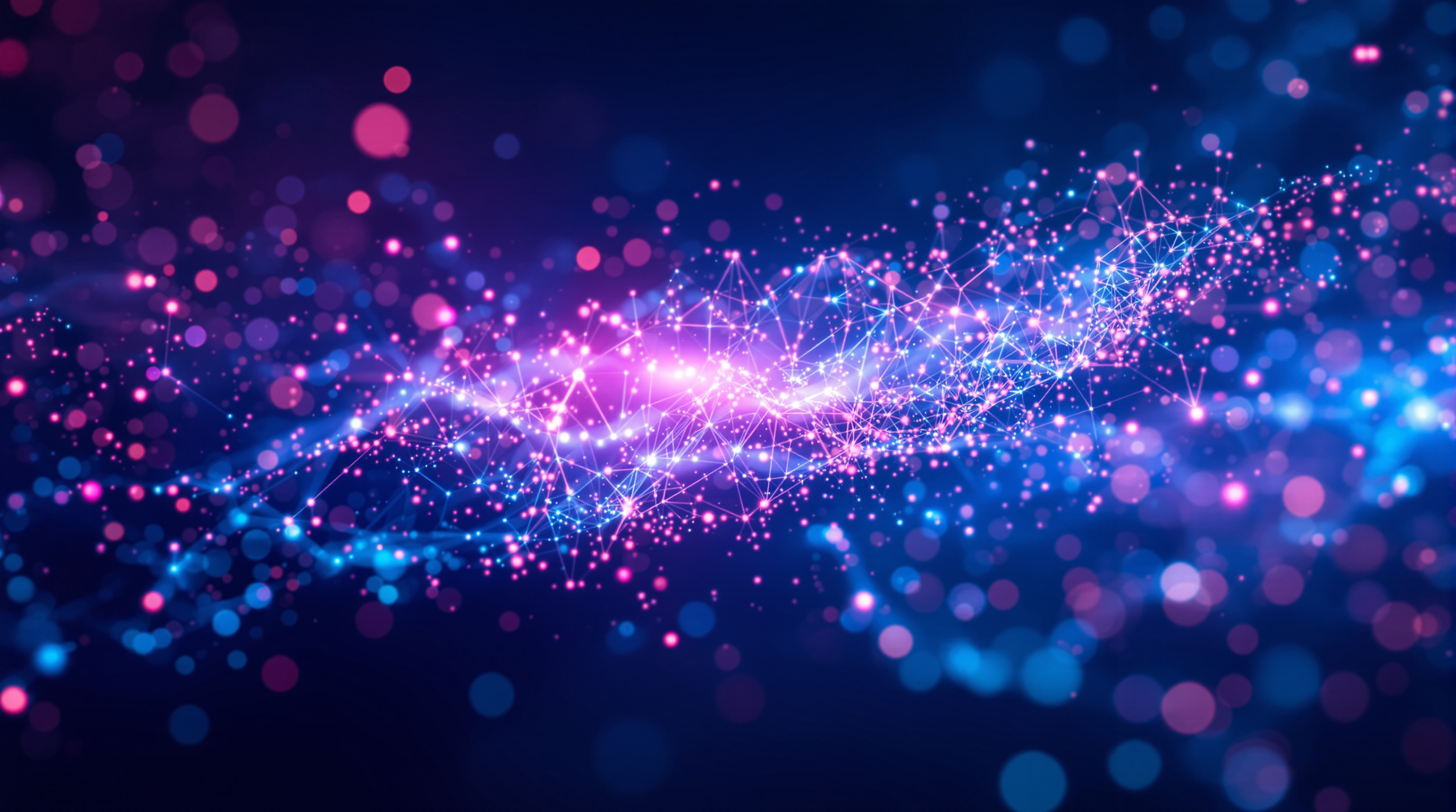 Abstract neural network visualization representing responsible AI governance